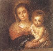 Bartolome Esteban Murillo Napkin Virgin and Child oil on canvas